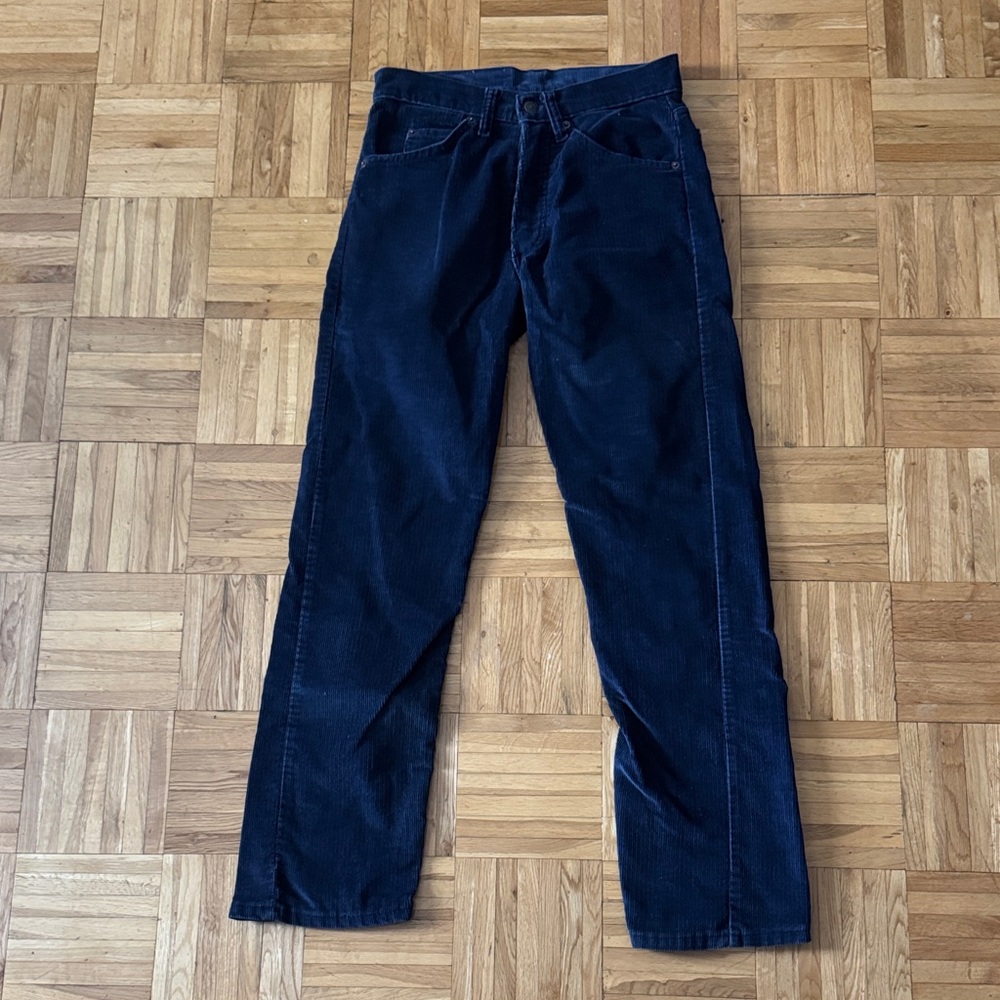Vintage Levi Navy Blue Corduroy Pants